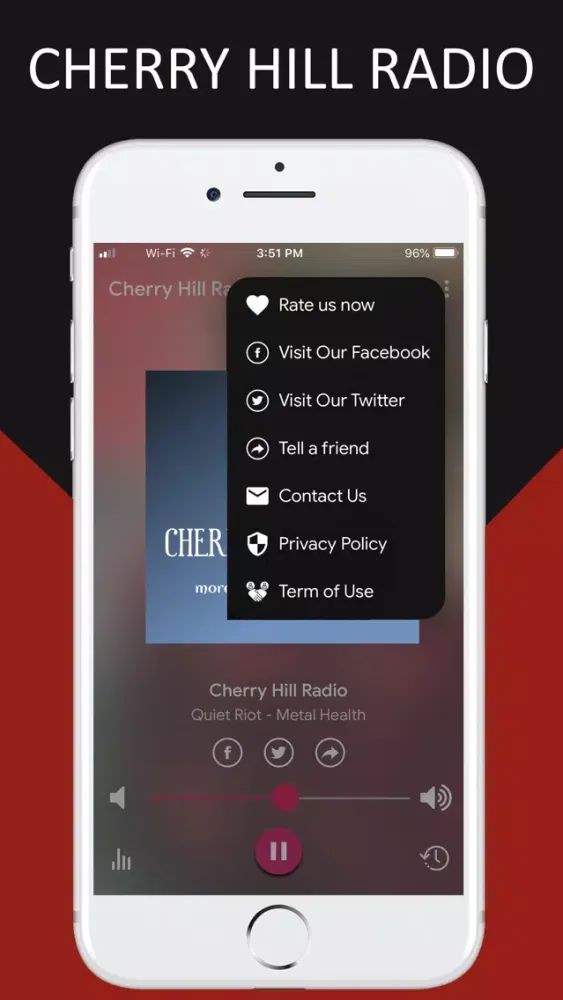 Capturas de tela do Cherry Hill Radio
