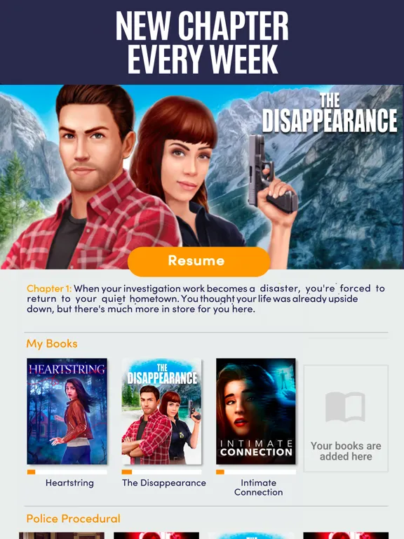 Tangkapan skrin Crime Stories - Your Choice iPad 