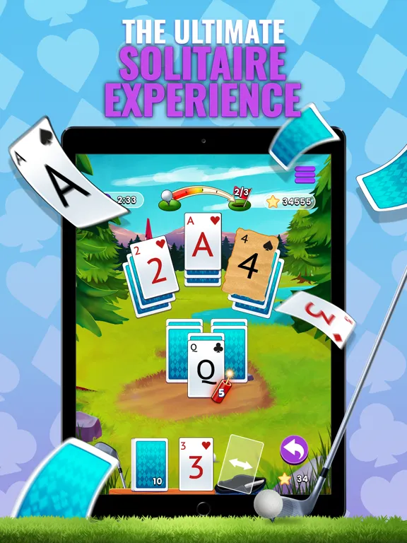 Captures d'écran de Golf Solitaire TriPeaks Cards! iPad 