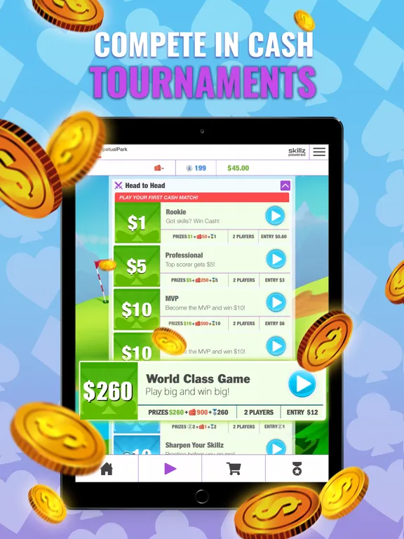 Captures d'écran de Golf Solitaire TriPeaks Cards! iPad 