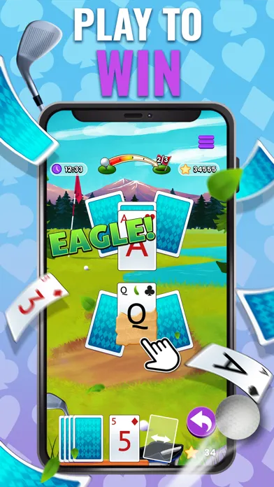 Captures d'écran de Golf Solitaire TriPeaks Cards!