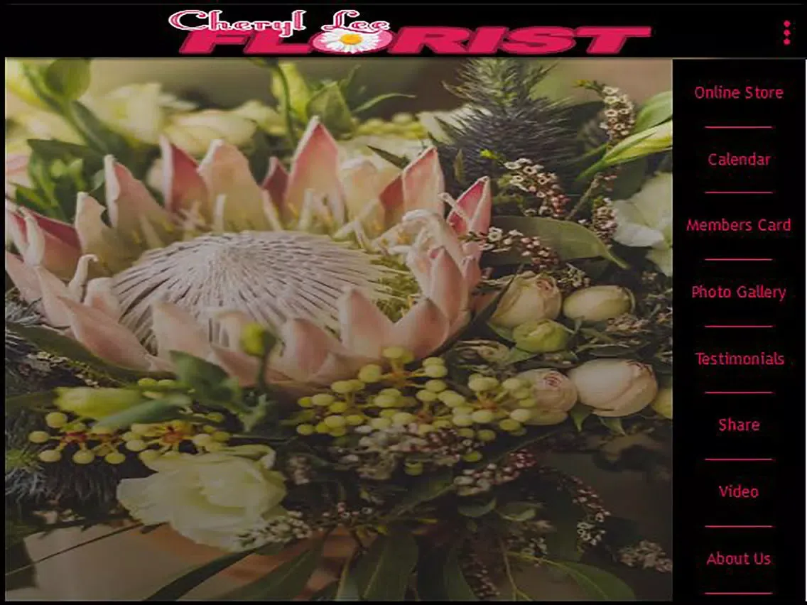Captures d'écran de Cheryl Lee Florist iPad 
