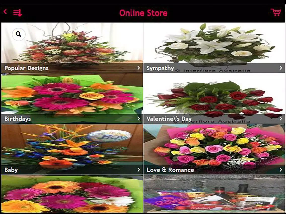 Captures d'écran de Cheryl Lee Florist iPad 