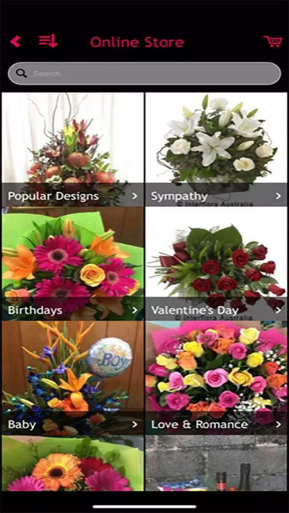 Captures d'écran de Cheryl Lee Florist