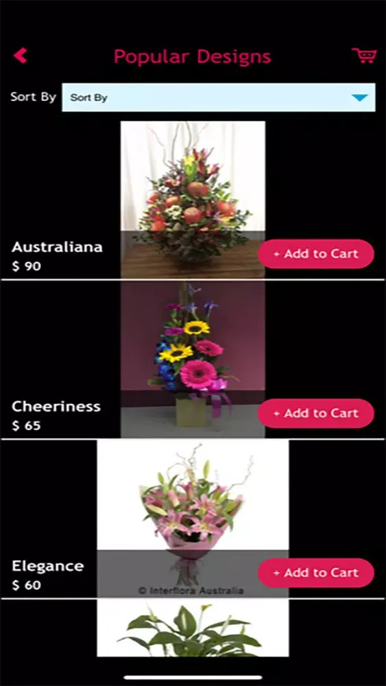 Captures d'écran de Cheryl Lee Florist