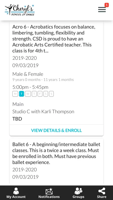 Cheryl's School of Dance应用截图