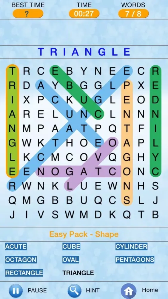 Word Search - Find Hidden Crosswords Puzzles, Spider Freecell Solitaire and Tic Tac Toe Screenshots