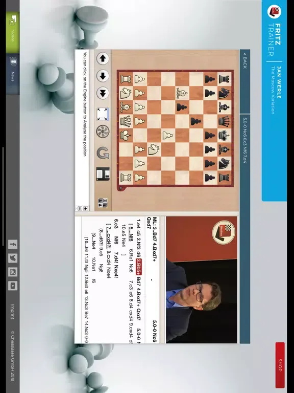Ảnh chụp màn hình của The Moscow Variation iPad 