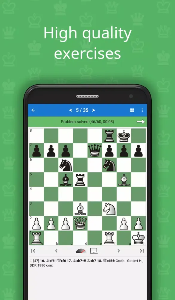 Tangkapan layar Elementary Chess Tactics 2