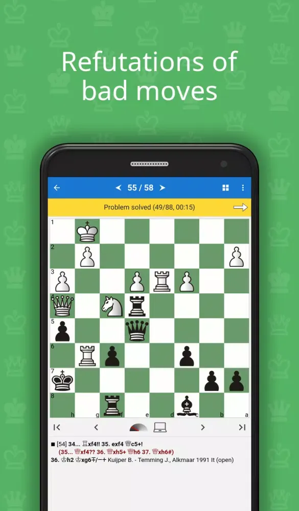 Tangkapan layar Elementary Chess Tactics 2