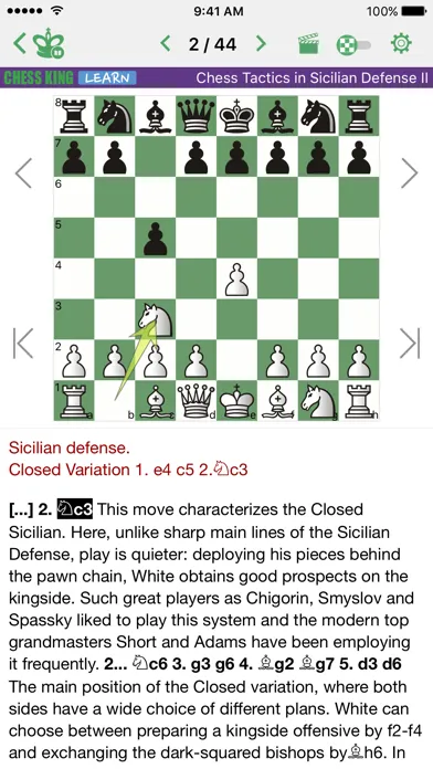 Chess Tactics. Sicilian Def. 2 스크린샷