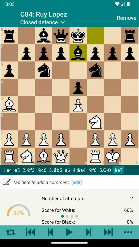 Скриншоты Chess Opener Lite