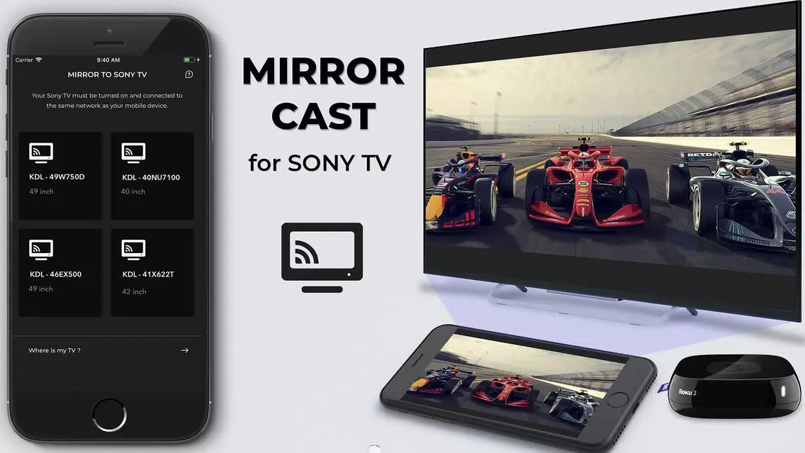Captures d'écran de Mirror for Sony TV Pro Cast