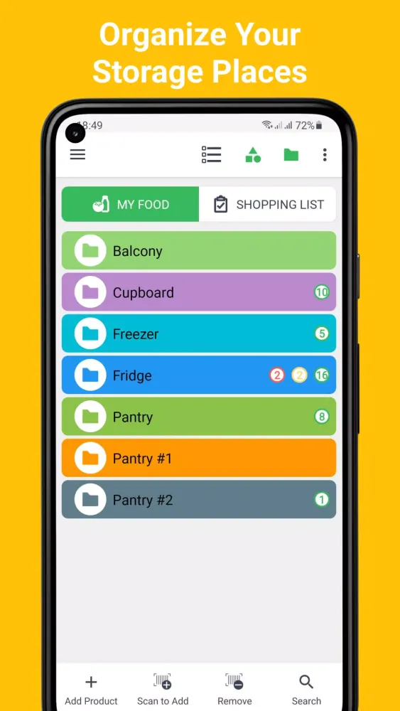 Screenshot di Food List Tracking & Shopping