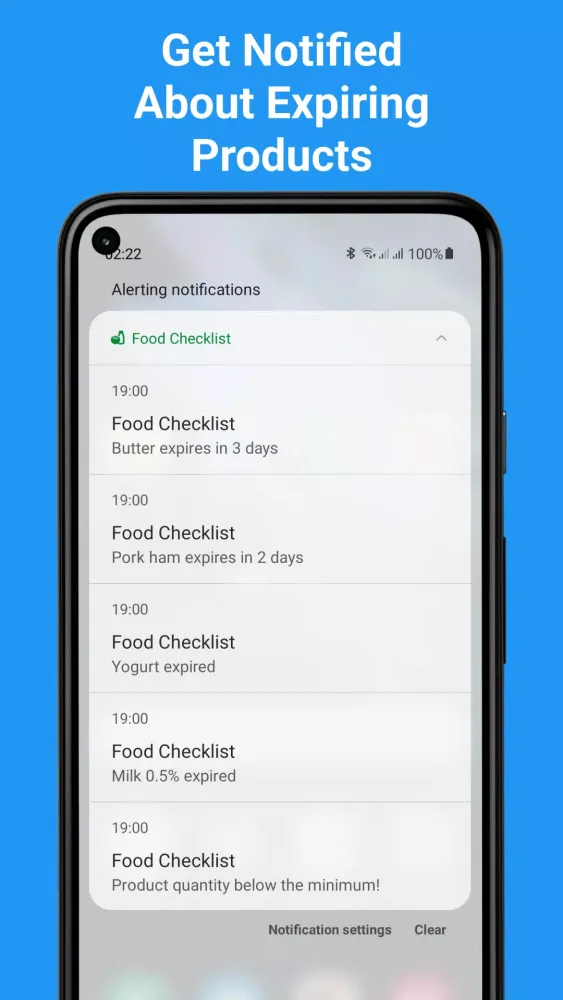 Screenshot di Food List Tracking & Shopping