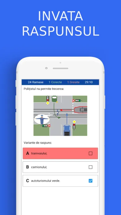 Скриншоты Chestionare auto categoria C E