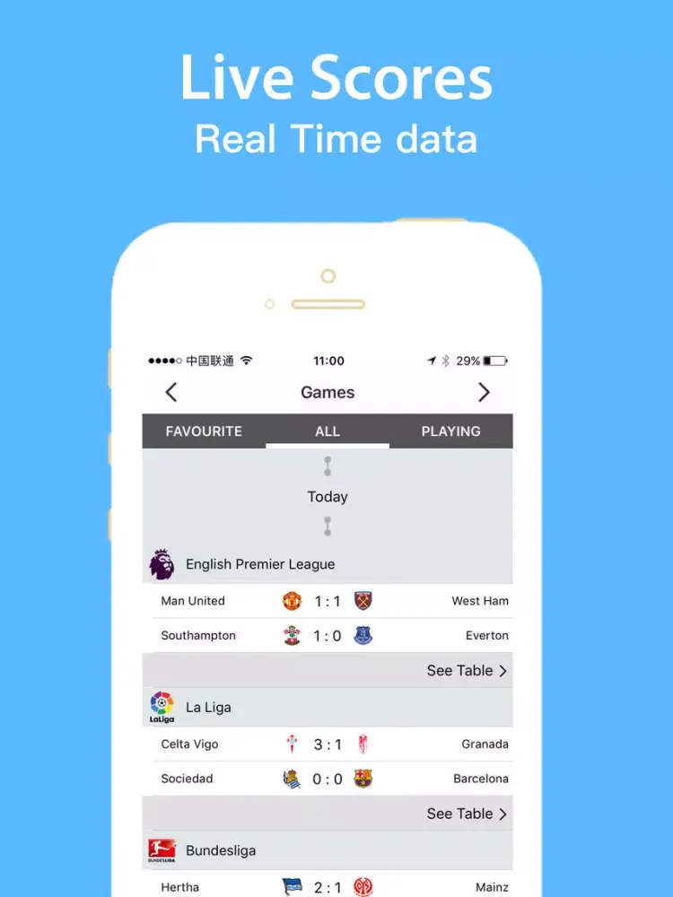 ภาพหน้าจอของ Football Bee - League Team Lineup News Live Scores iPad 