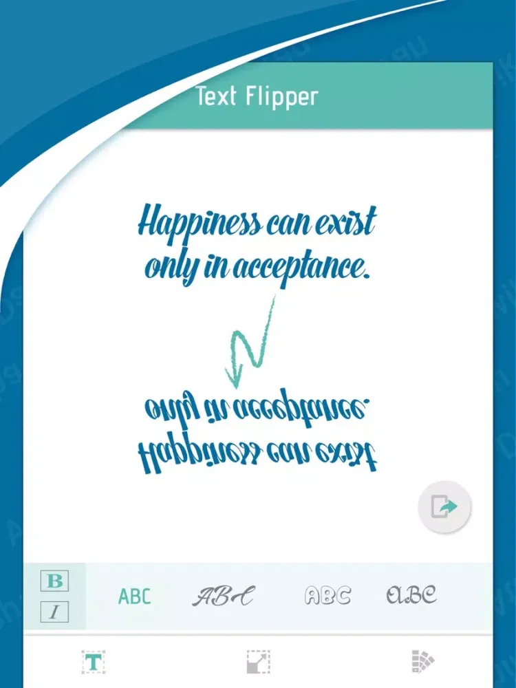 Text Flipper - Happy Messaging iPad 应用截图