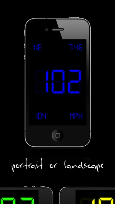 Captures d'écran de SpeedGlow Speedometer - Gesture Controlled Speedo