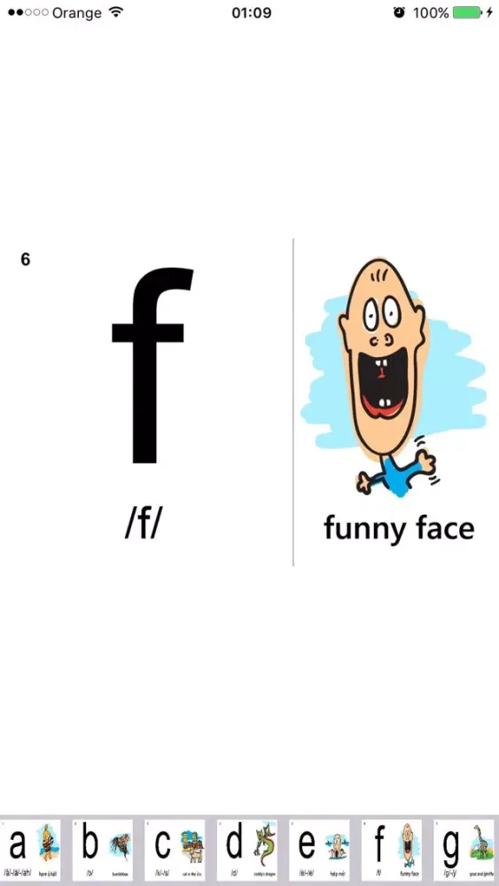 Capturas de tela do Mnemonic Phonic Technique Lite