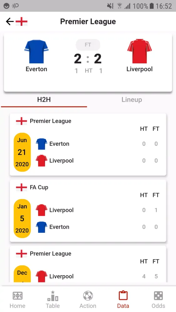 4-4-2 Football سکرین شاٹس