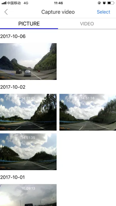 Whistler Dash Cam Screenshots
