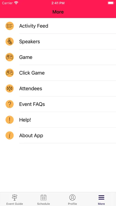 CHG Healthcare Events Screenshots