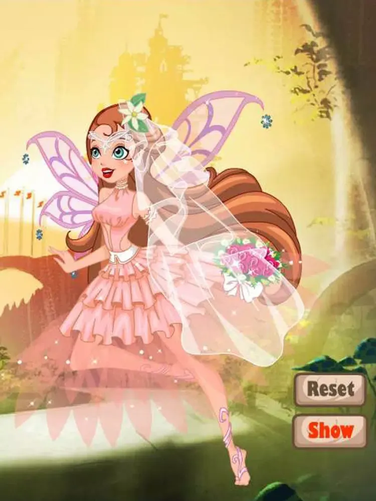 Dress Up Magical Fairy Bride iPad  Screenshots