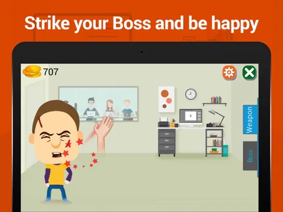 Скриншоты Hit the boss, Virtual game to beat the superior, smash him and be relaxed iPad 