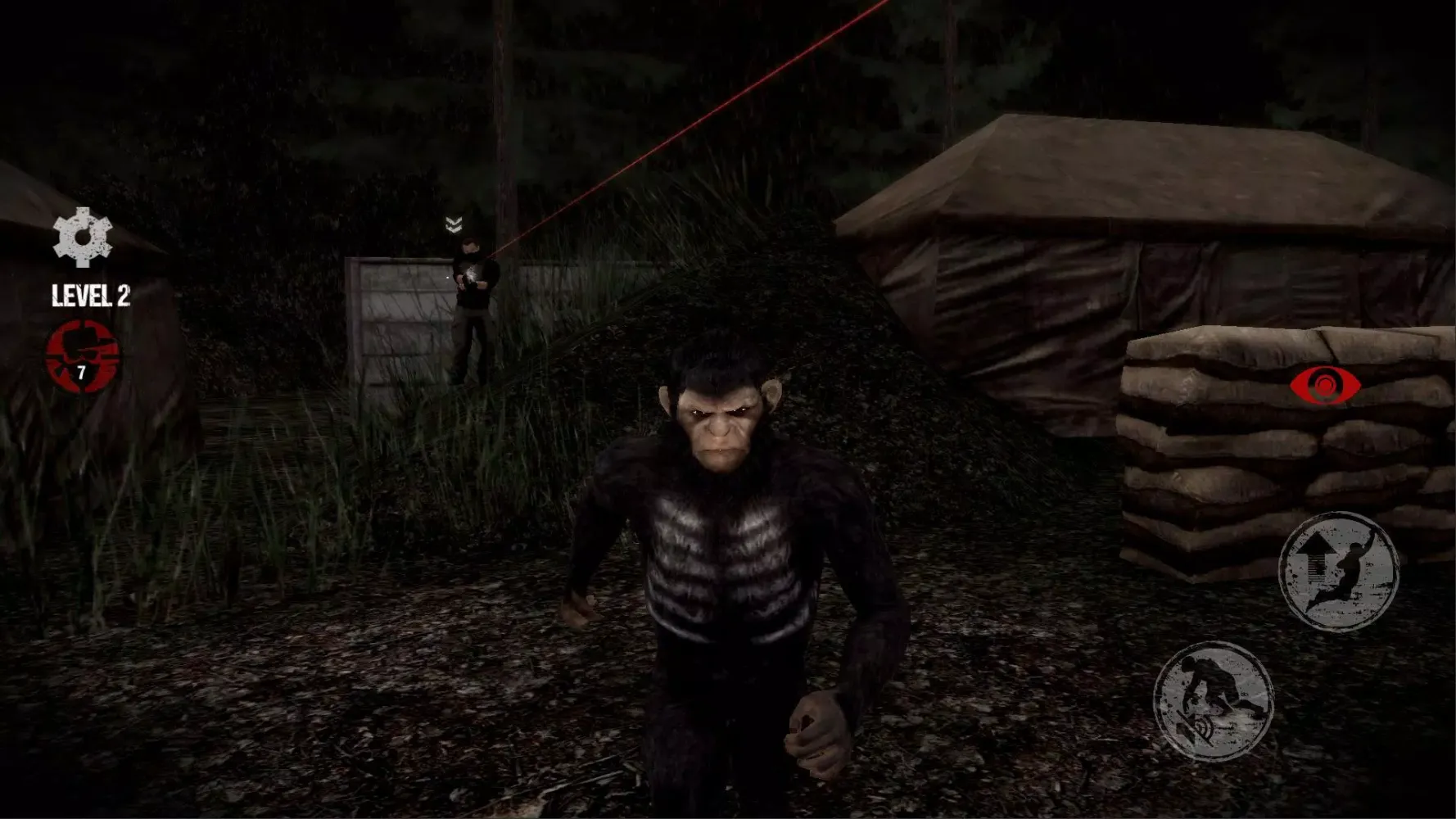 Ape Assassin 2 - Forest Hunter स्क्रीनशॉट
