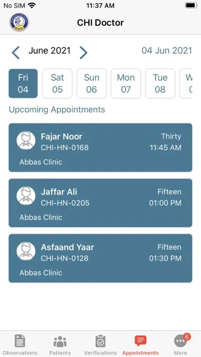 Ảnh chụp màn hình của CHI Caregiver