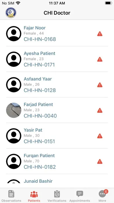 Ảnh chụp màn hình của CHI Caregiver