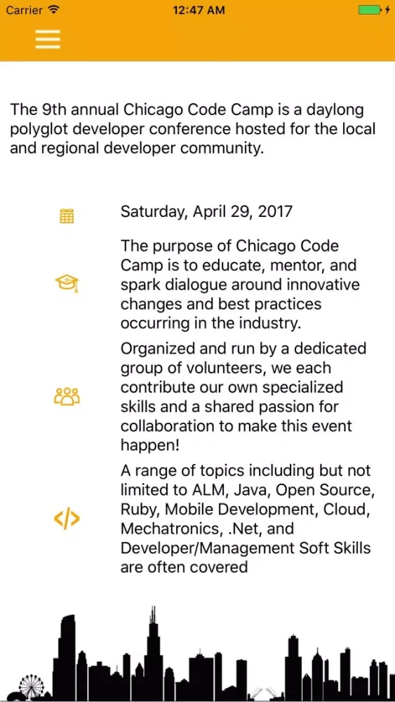Chicago Code Camp应用截图