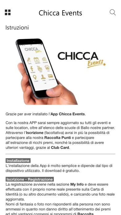 Chicca Events Ekran Görüntüleri