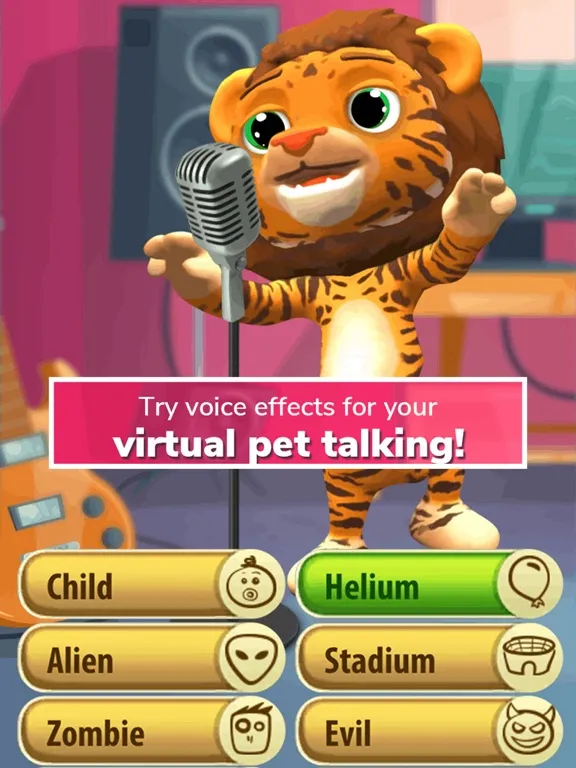 Talking Lion Virtual Pet Games iPad  스크린샷