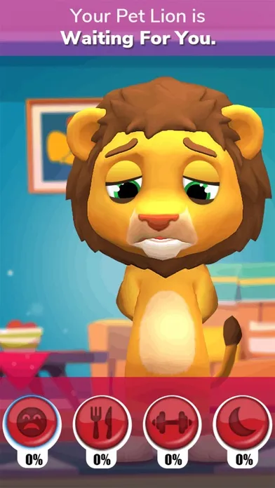 Talking Lion Virtual Pet Games 스크린샷