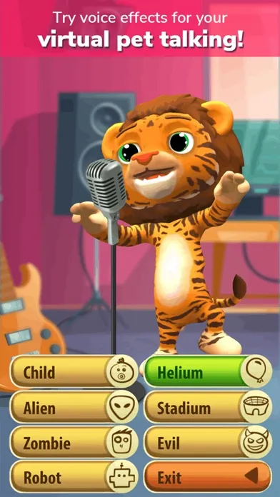 Talking Lion Virtual Pet Games 스크린샷