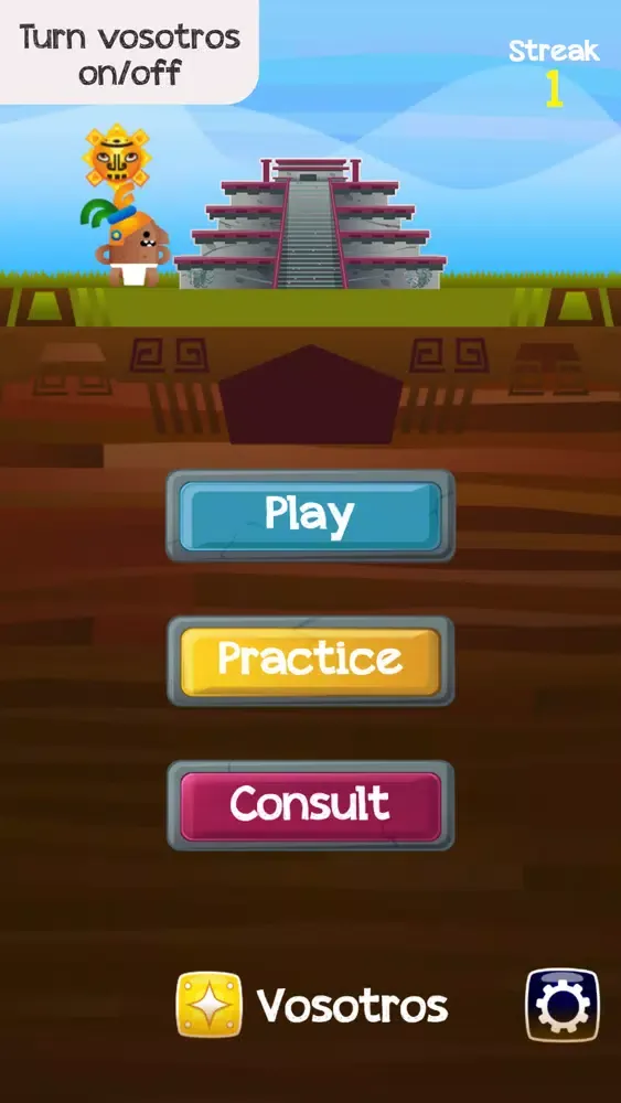 Capturas de tela do Verb Challenge Spanish