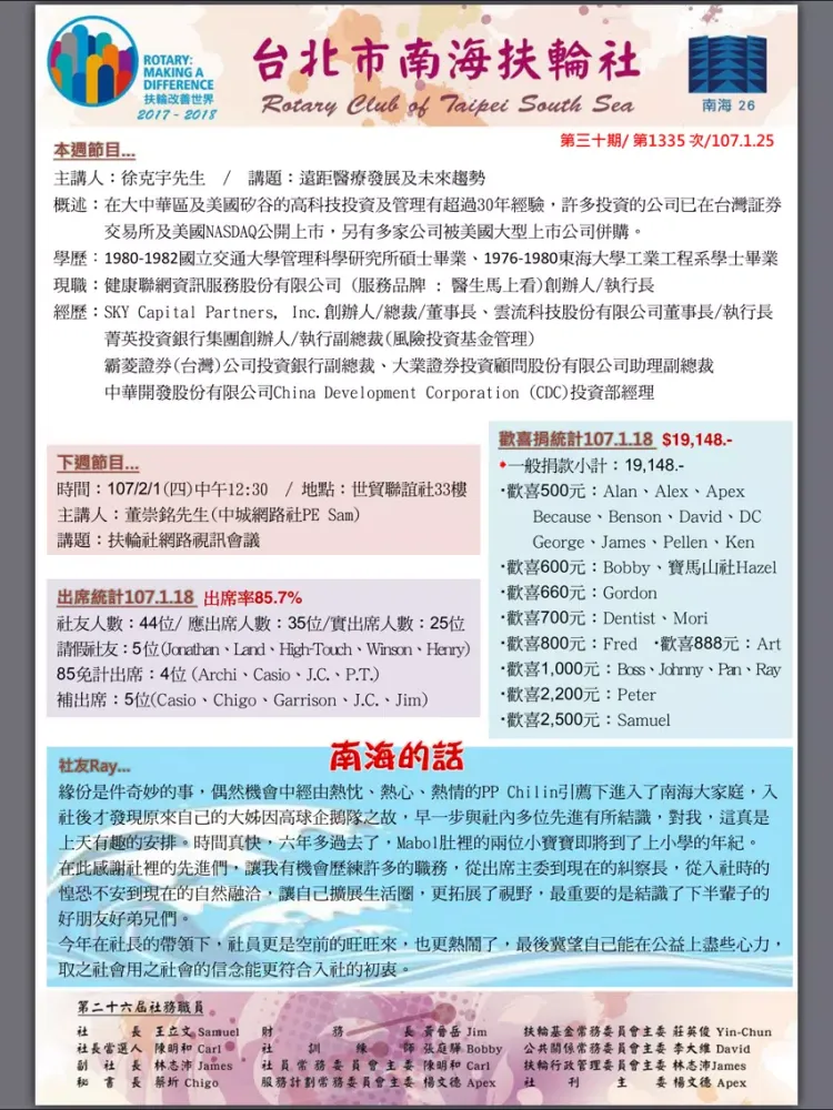 Capturas de tela do 南海扶輪社 iPad 