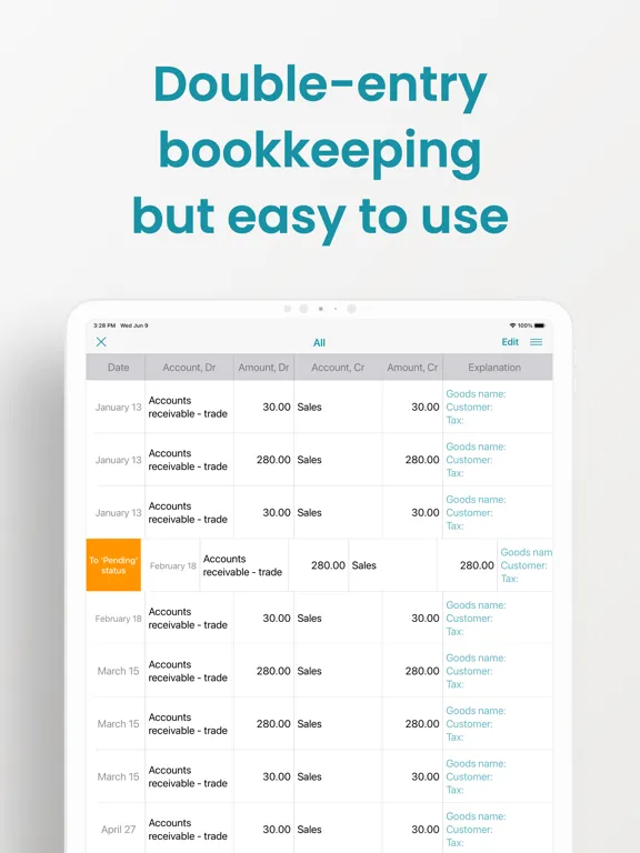 Mafin - Smart Accounting Book iPad  Ekran Görüntüleri