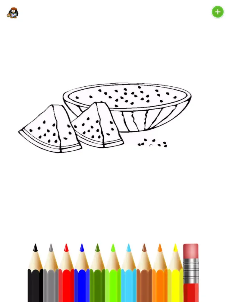 Capturas de tela do The Fruitce- Paint Color Kid - Childrens's Drawing Desk , Paintbrush, Draw,Doodle, Sketch Coloring Book iPad 