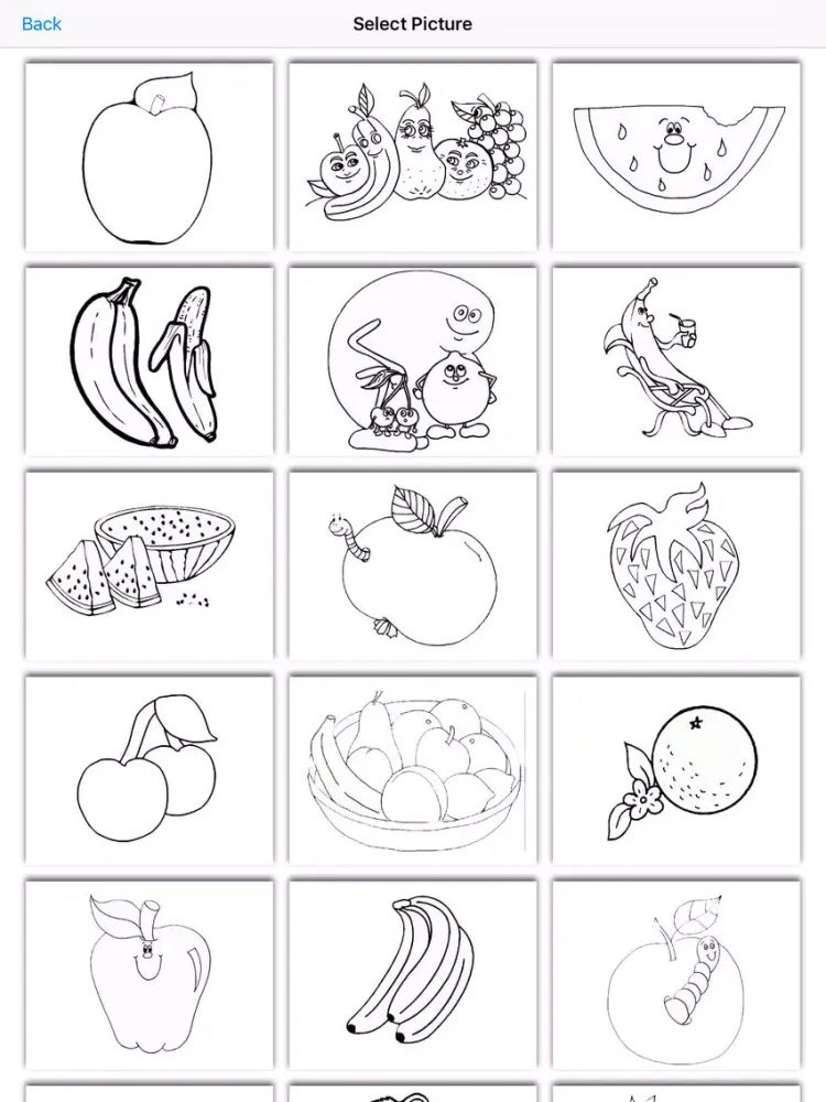 Capturas de tela do The Fruitce- Paint Color Kid - Childrens's Drawing Desk , Paintbrush, Draw,Doodle, Sketch Coloring Book iPad 