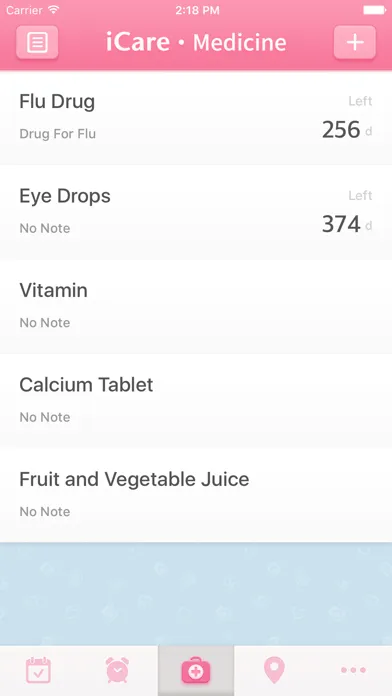 iCare · Medication Reminder应用截图