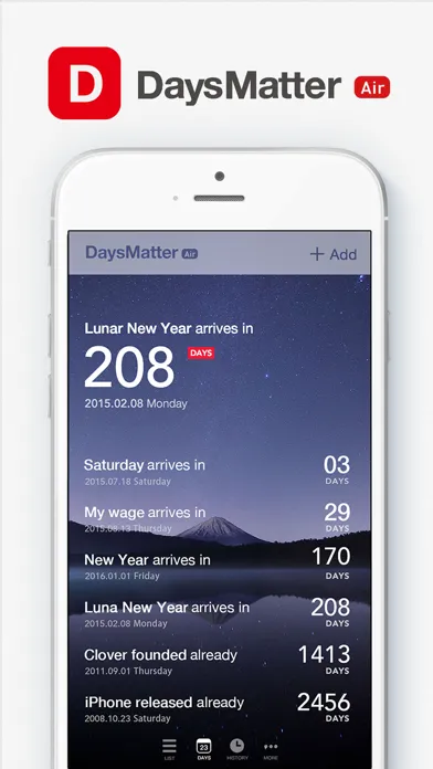 Days Matter Air - Countdown Screenshots