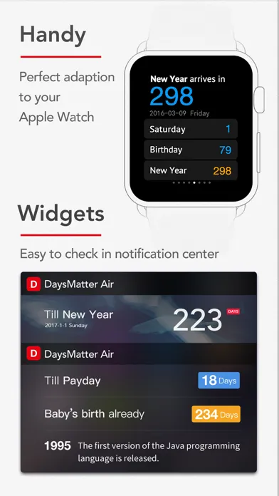Days Matter Air - Countdown Screenshots