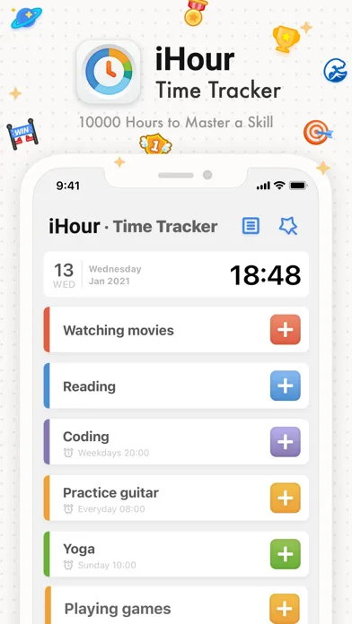 Tangkapan skrin iHour - Focus Time Tracker