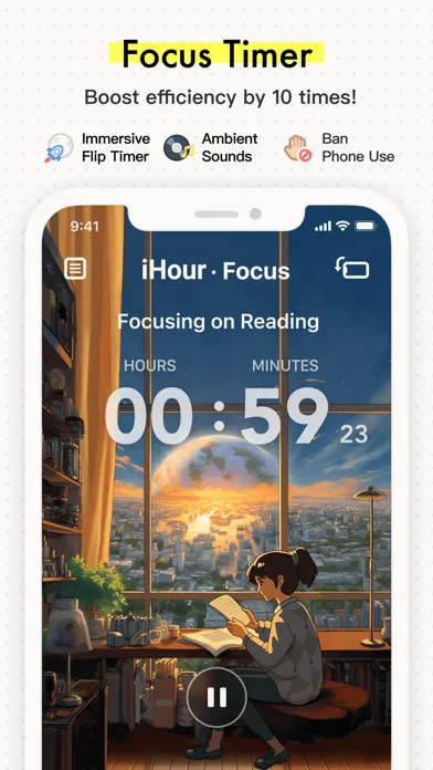 Tangkapan skrin iHour - Focus Time Tracker