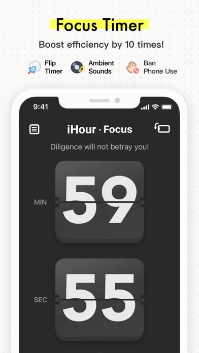 Tangkapan skrin iHour - Focus Time Tracker