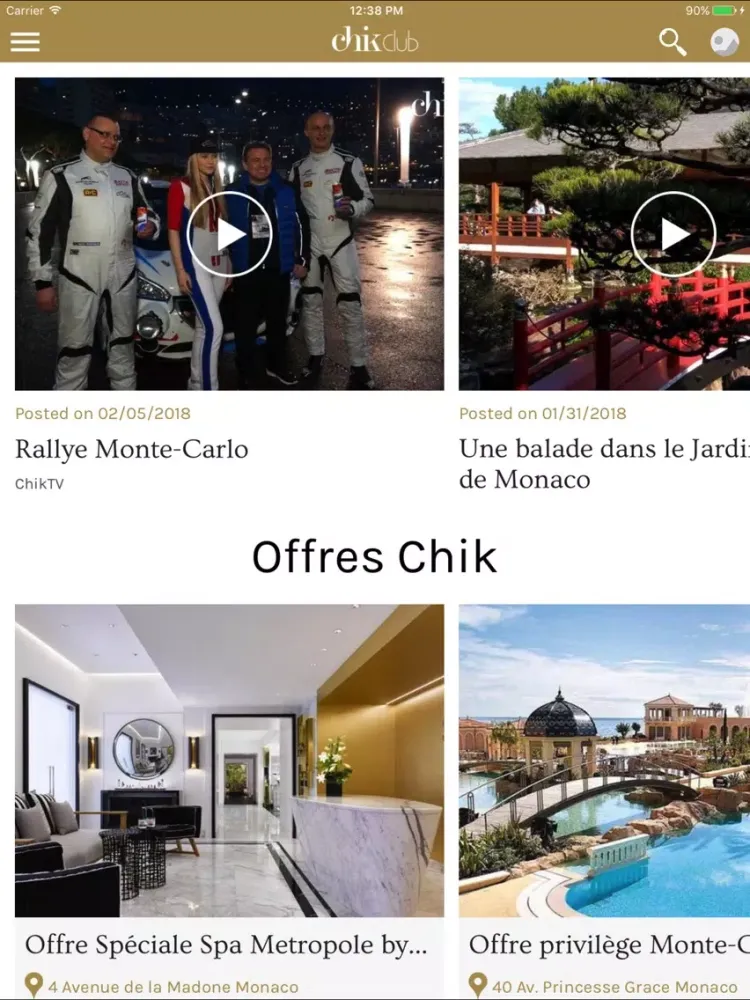 Chik Club App iPad 应用截图