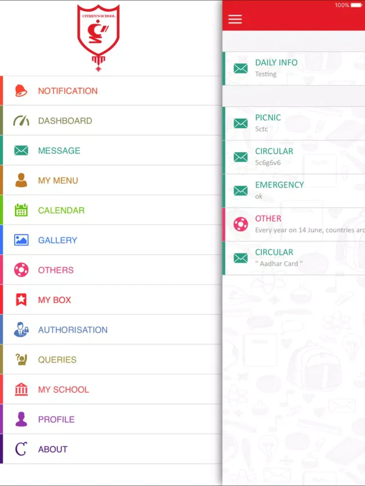 CITIZEN'S SCHOOL STAFF iPad  Screenshots